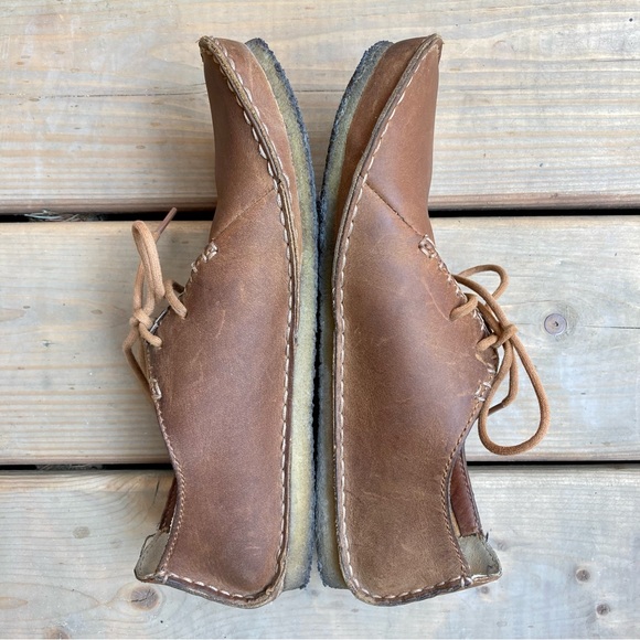 Clarks Janey Mae womens brown leather lace up oxfords wide toe box shoes comfy - Picture 6 of 13